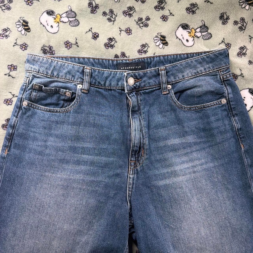 Aeropostale Dark Wash Wide Leg Jeans, Size 14
